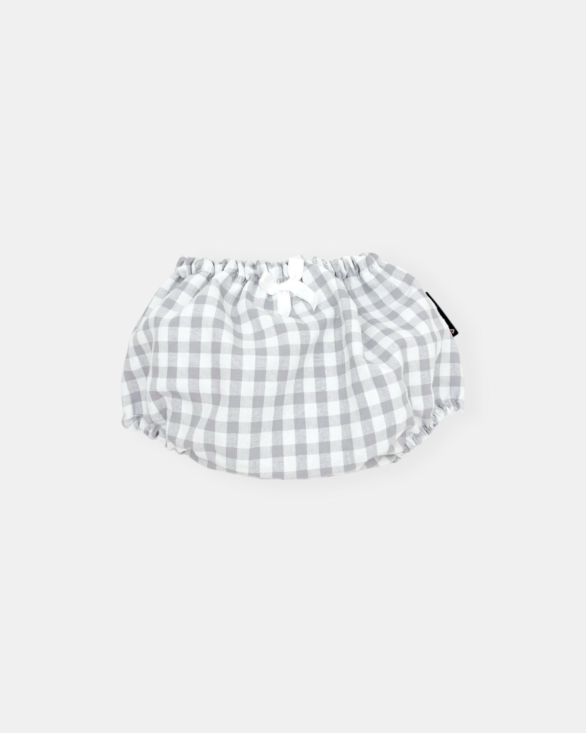 Conjunto vichy gris manga corta (3 prendas)