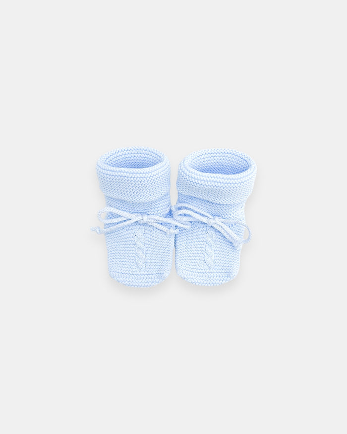 Chaussons bleu bébé