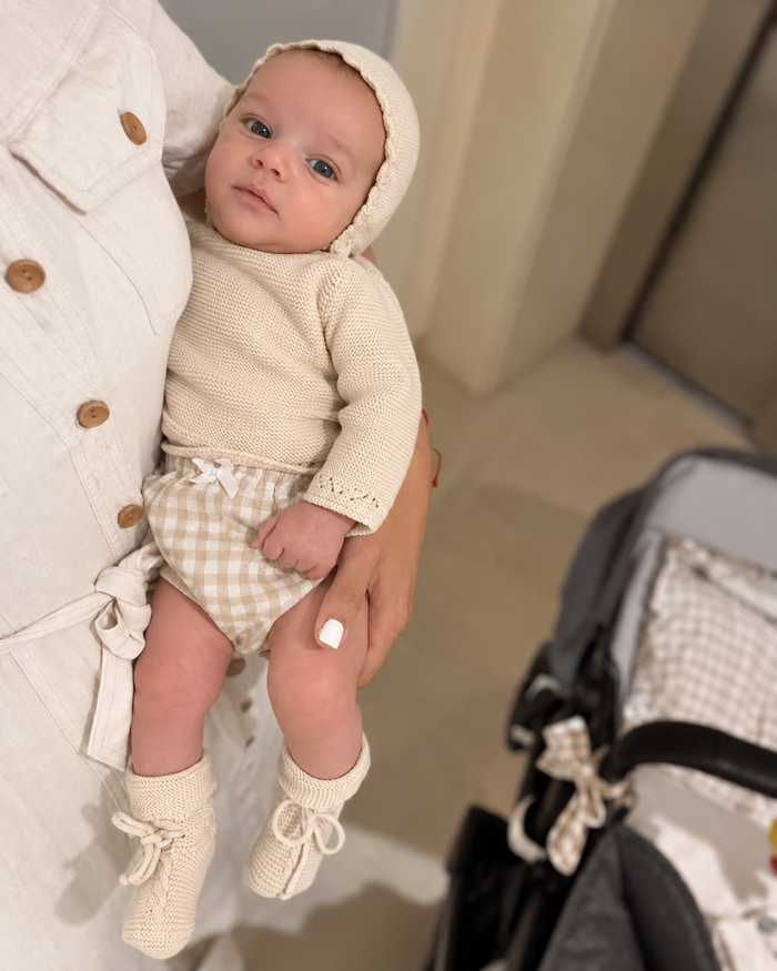 Set beige manica lunga (3 articoli)