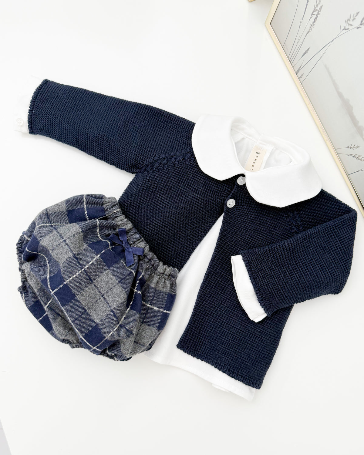 Set blu navy manica lunga (3 articoli)