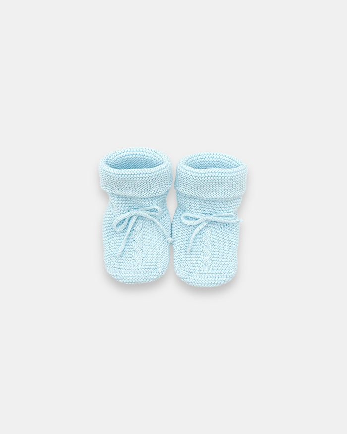 Chaussons bleu bébé