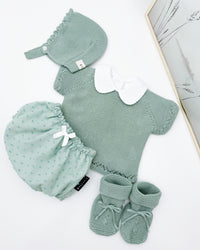Set verde menta manica corta (3 articoli)