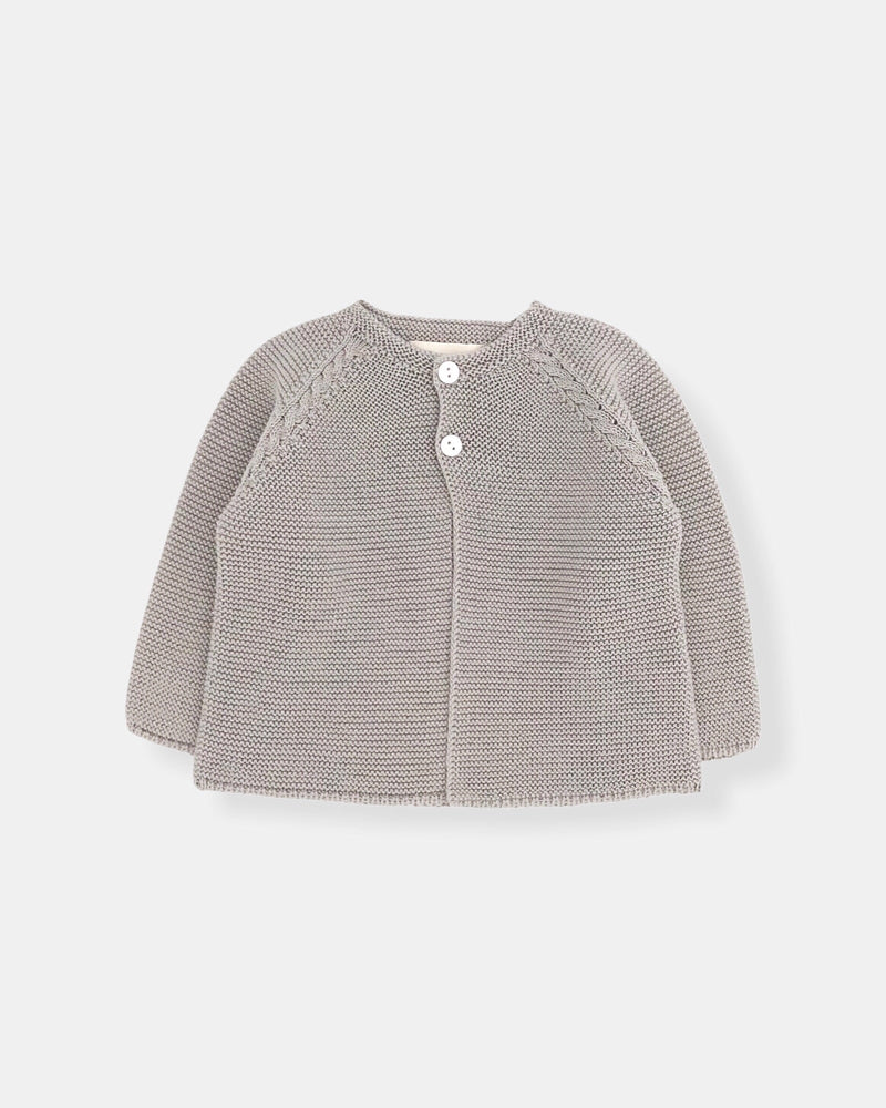 Conjunto vichy gris manga corta (3 prendas)