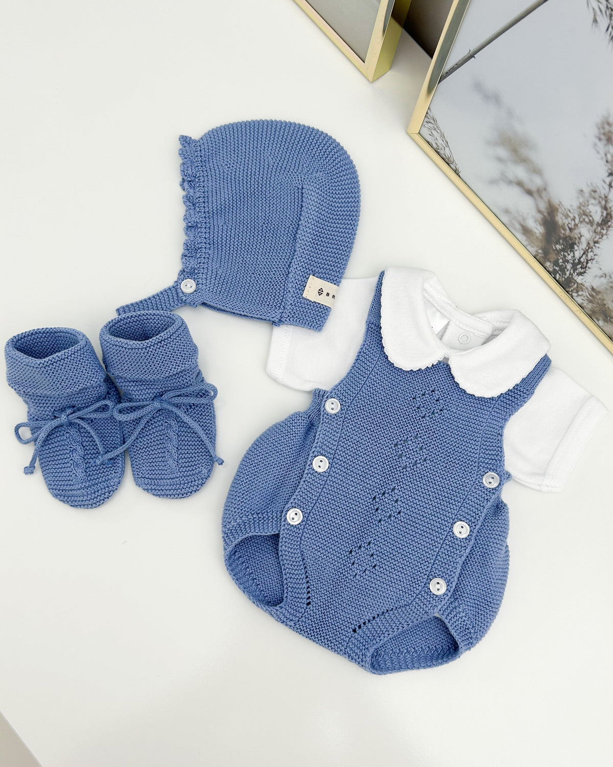 Set di salopette blu francese (3 articoli)
