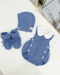 Set di salopette blu francese (3 articoli)