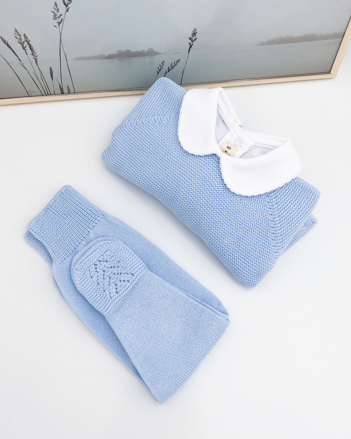 Jersey Azul Bebé manga larga