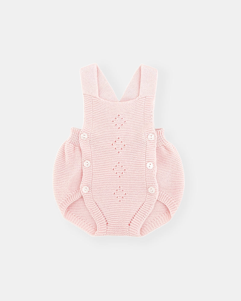 Set di salopette rosa baby (3 articoli)