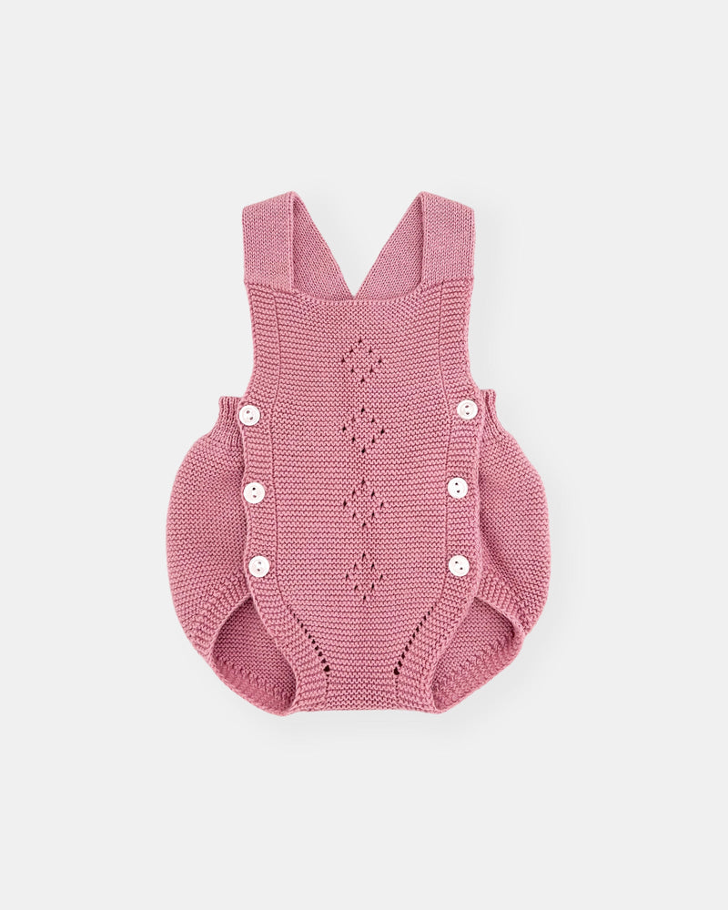 Set di salopette rosa pallido (3 articoli)