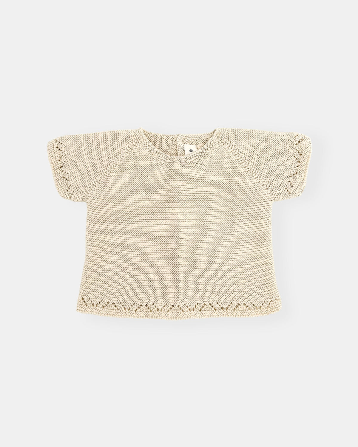 Jersey Beige manga corta