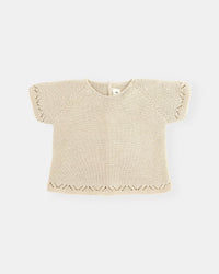 Jersey Beige manga corta