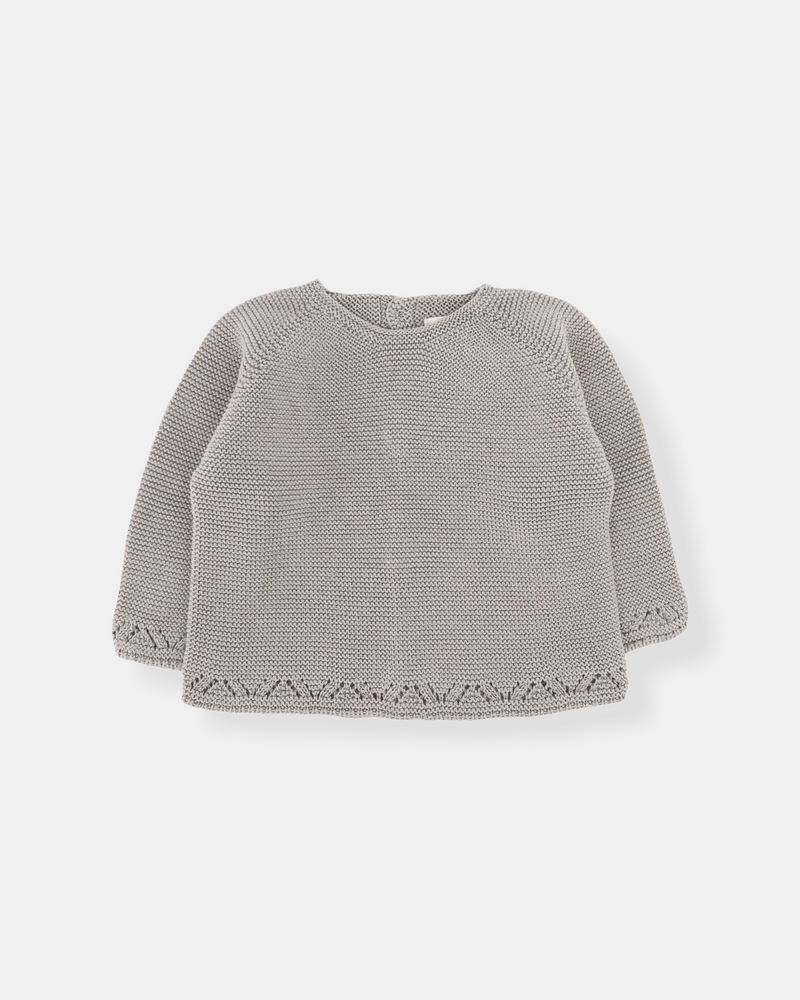 Conjunto manga larga gris (3 prendas)