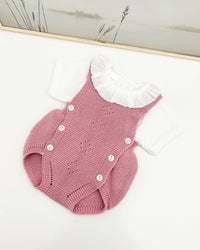 Set di salopette rosa pallido (3 articoli)