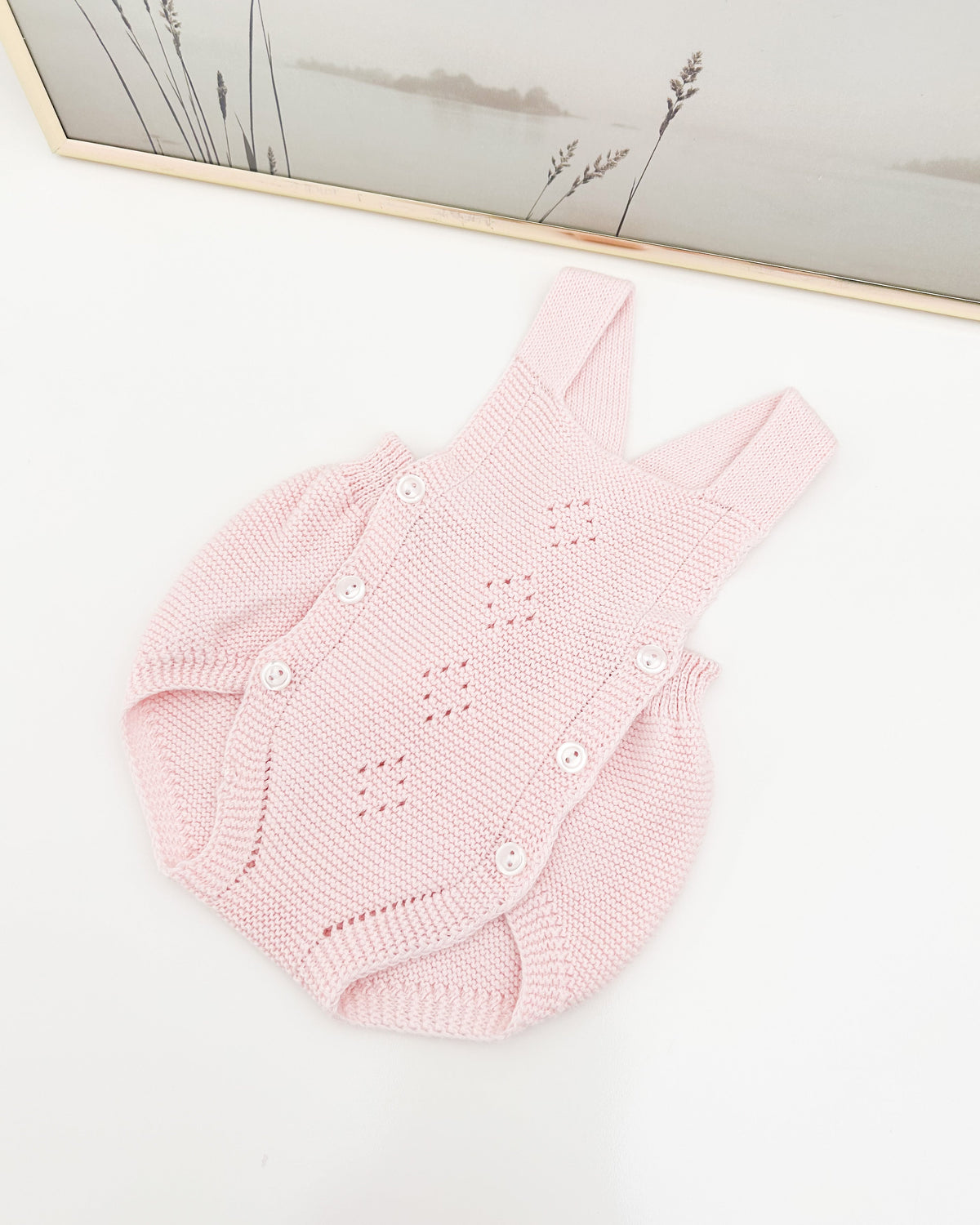 Set di salopette rosa baby (3 articoli)