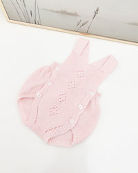 Set di salopette rosa baby (3 articoli)