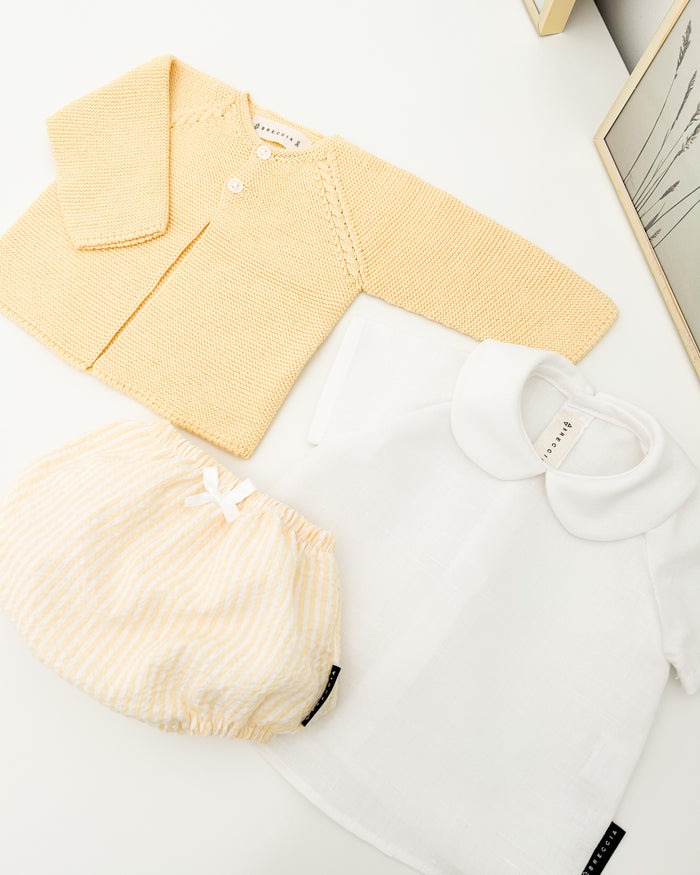 Culotte rayée jaune