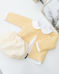 Set jaune manches longues  (3 pièces)