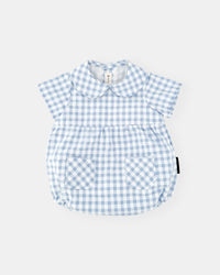 Romper bleu et veste (2 pièces)