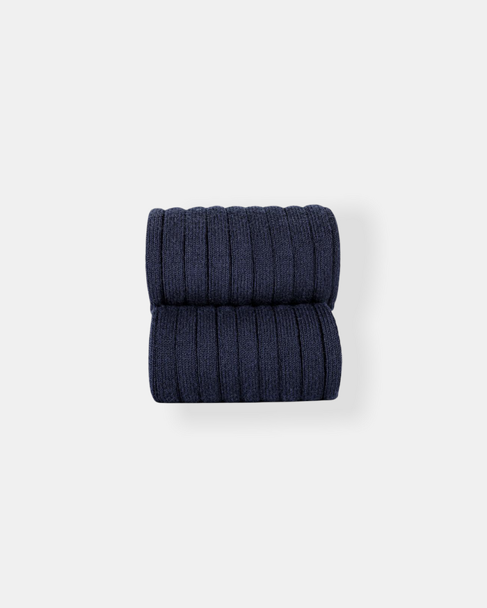 Collant a costine blu navy