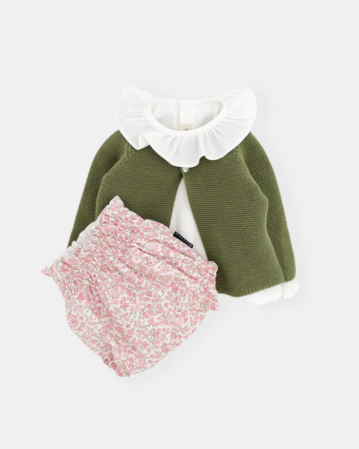 Conjunto Tulipán Kaki (3 prendas)