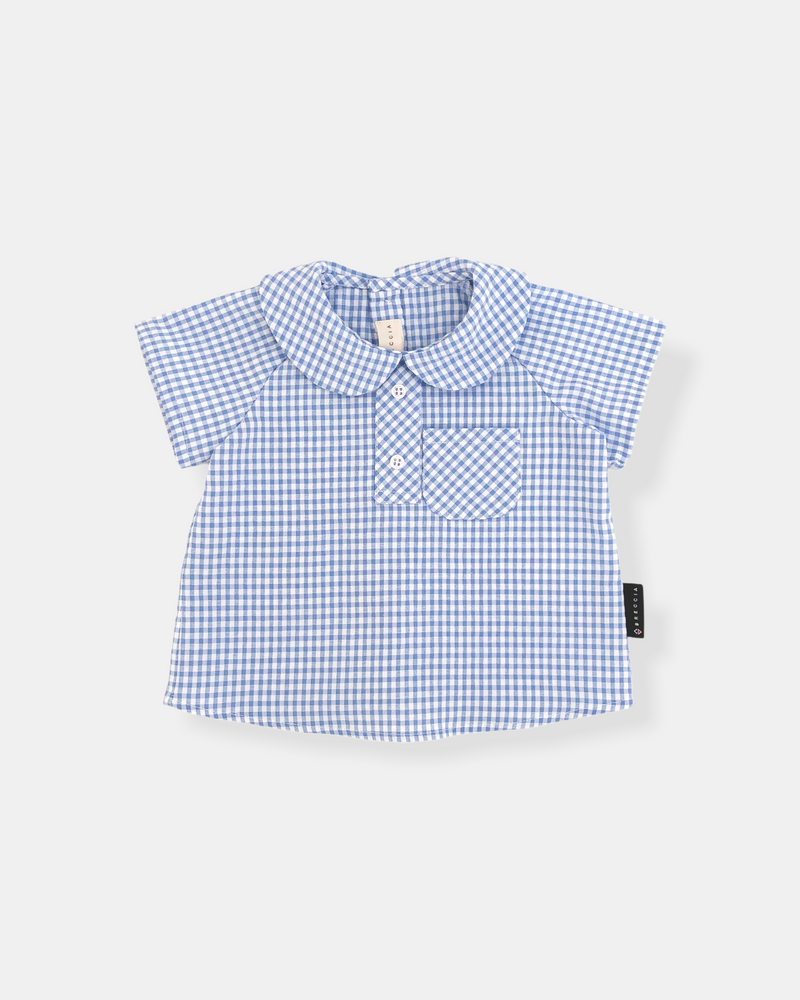 Chemise vichy bleue