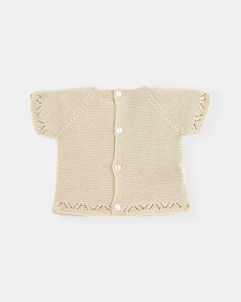 Set à manches courtes beige (3 pièces)
