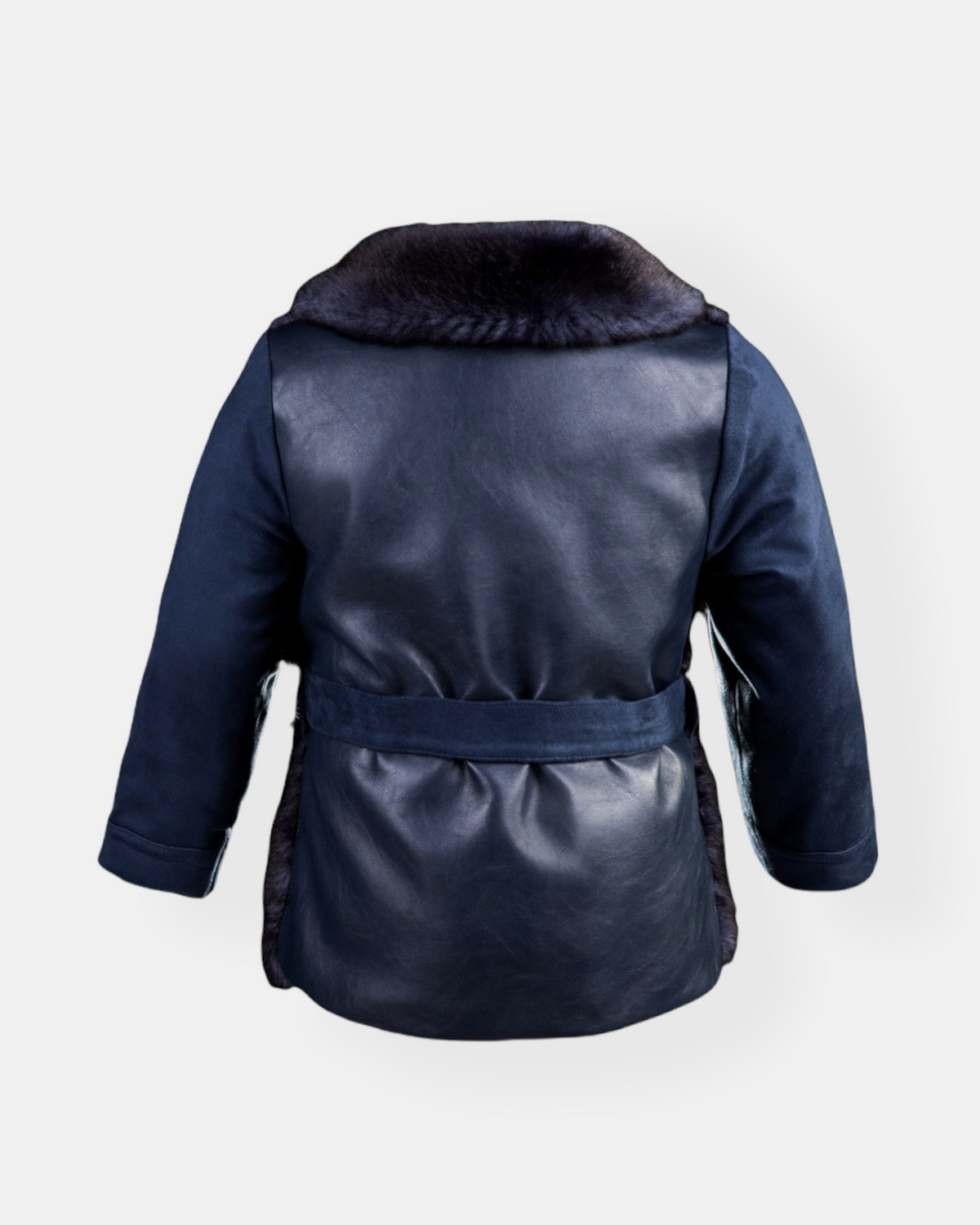 Veste en fourrure bleue pour FILLE