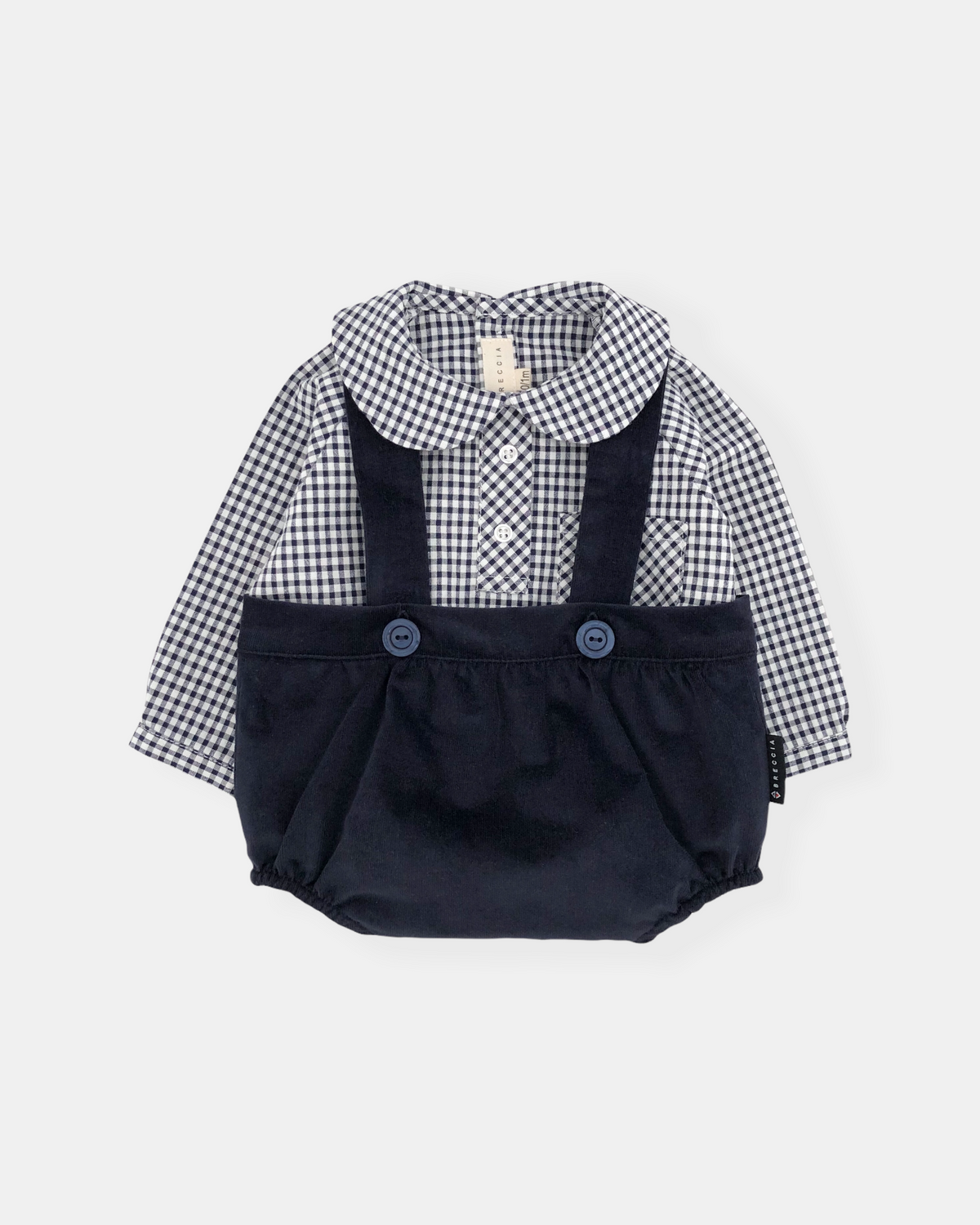 Camicia a manica lunghe blu navy