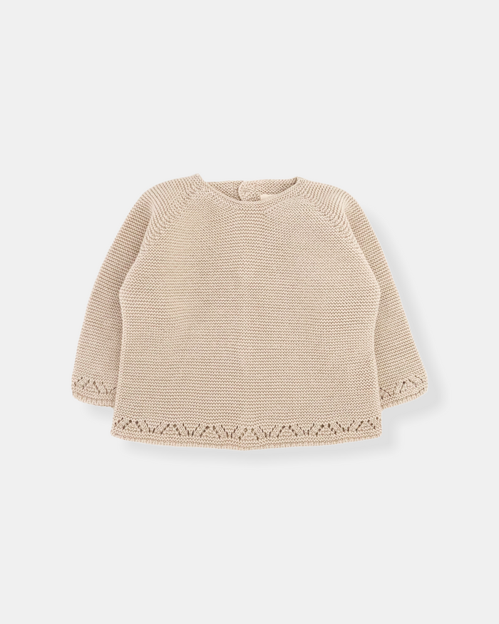 Pull Maille Beige