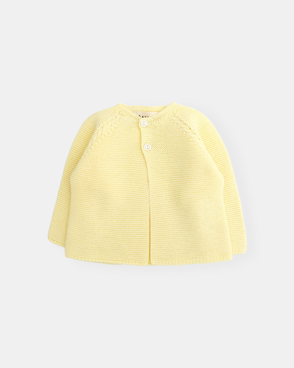 Veste en maille jaune clair