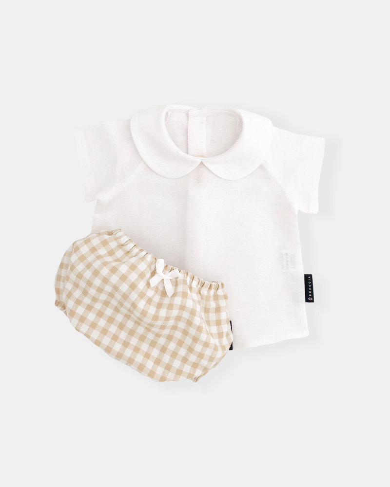 Vichy beige (3 prendas)