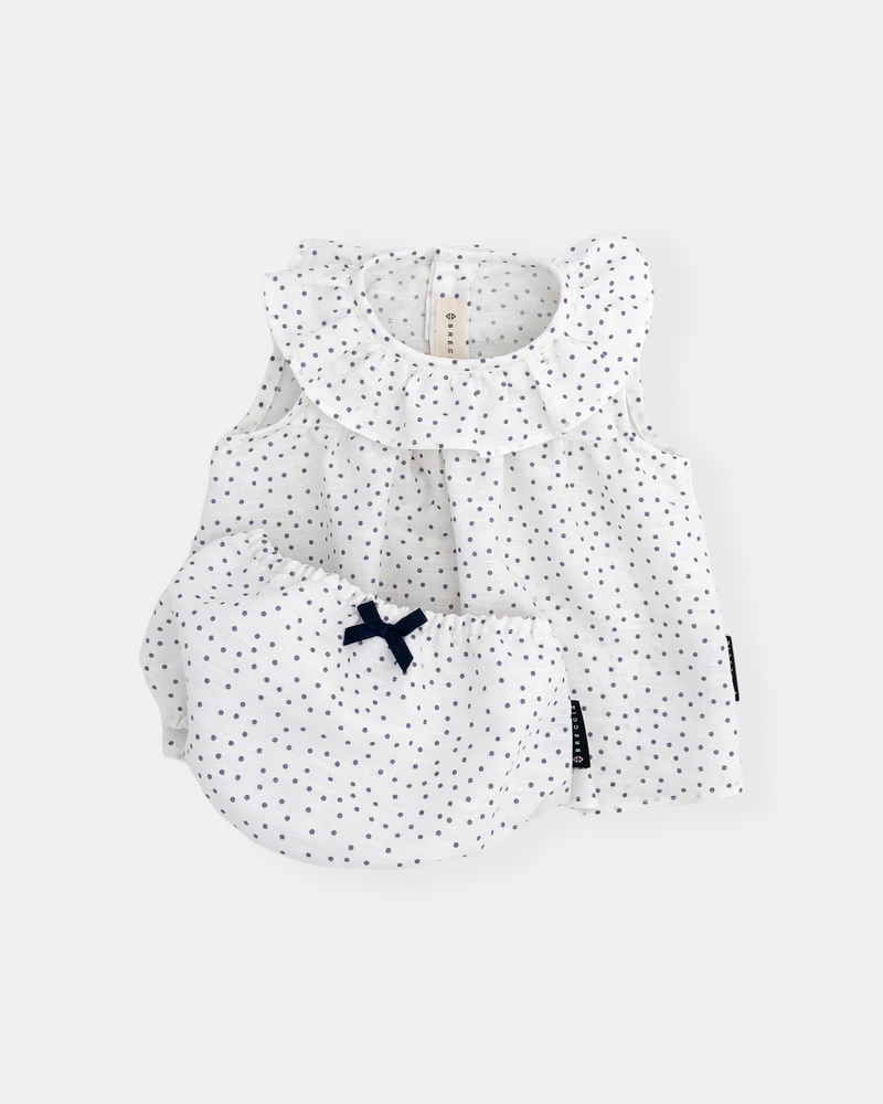 Ensemble de points bleu marine (2 articles)