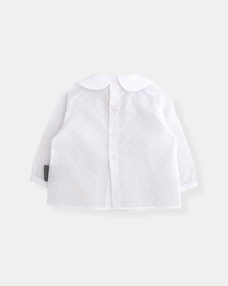 Chemise plume manches longues