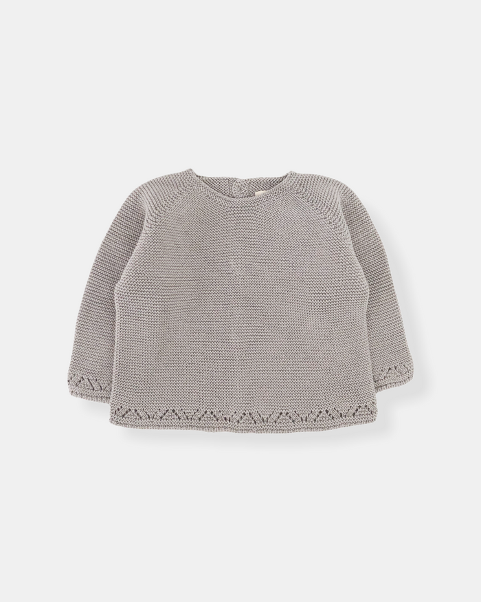 Pull Maille Gris