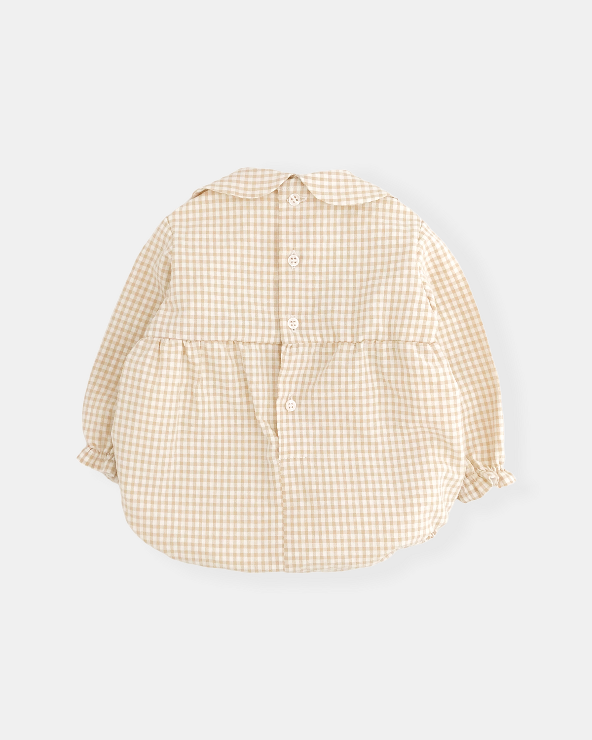 Beige vichy romper