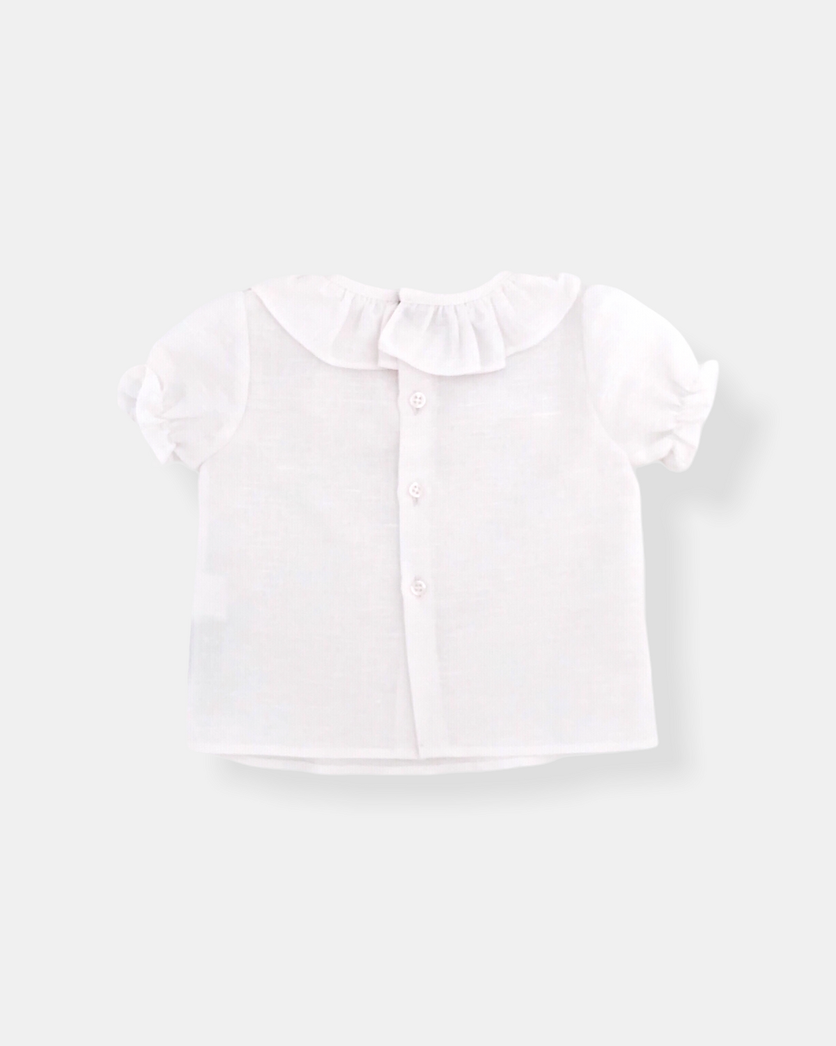 Camisa blanca cuello volante