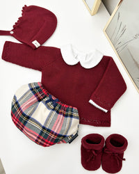 Conjunto andrew granate (3 prendas)