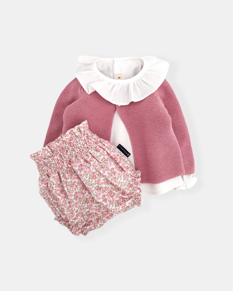 Conjunto Tulipán Rosa Palo (3 prendas)