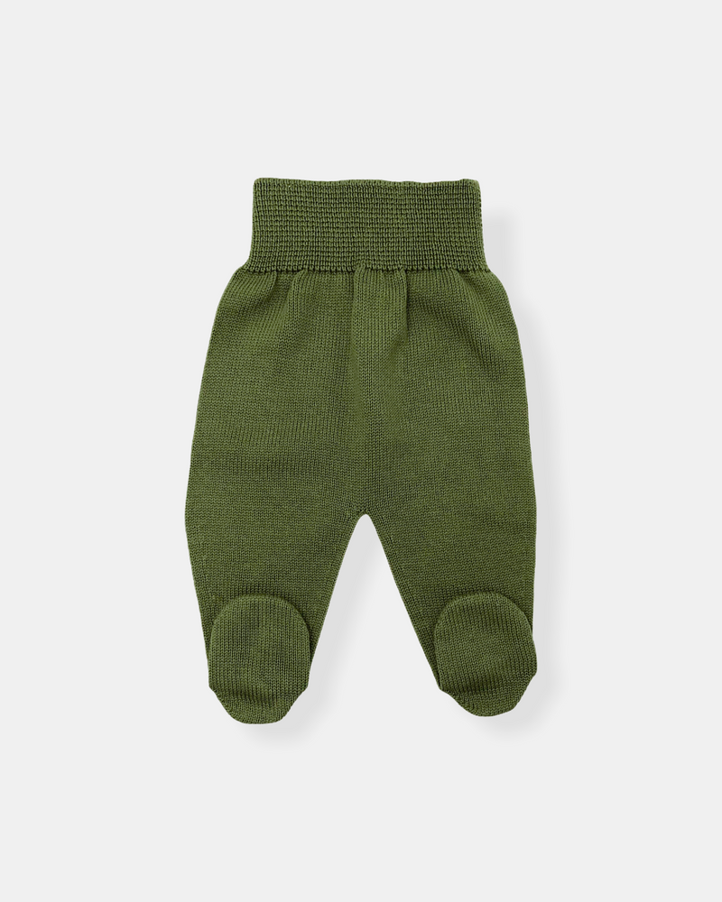 Legging vert en maille