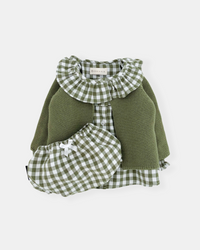 Chemise vert kaki pour fille