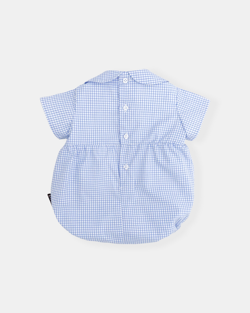 Conjunto vichy azul francia (2 prendas)