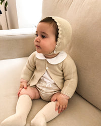 Beige vichy set (3 pieces)