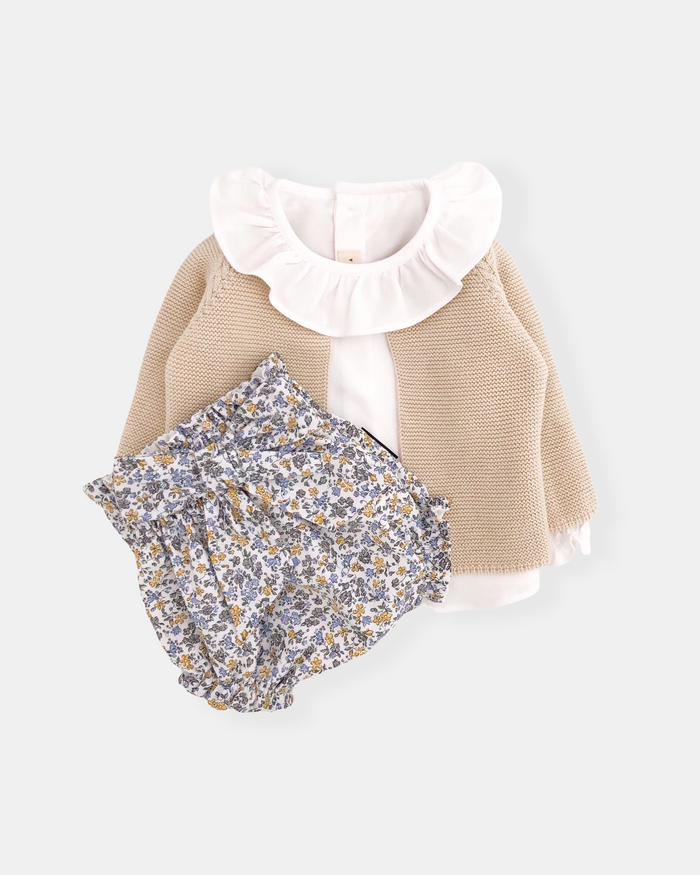 Conjunto Sophie beige (3 prendas)